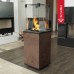 KRATKI Plynový ohřívač PATIO MINI sklo / slinutý křemen OXIDE MORO